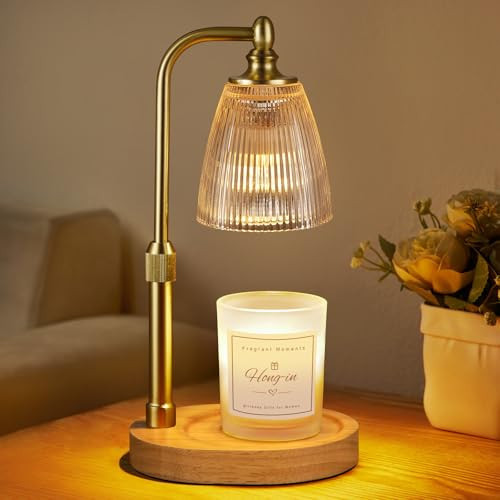 Candle Warmer Lamp with Timer Dimmable,Birthday Gifts for Women Mom Sister,House Warming Gifts New Home,Adjustable Height Wax Melt Warmer for Jar Candles,Ideal for Office,Dorm,Bedroom Home Decor | Amazon (US)