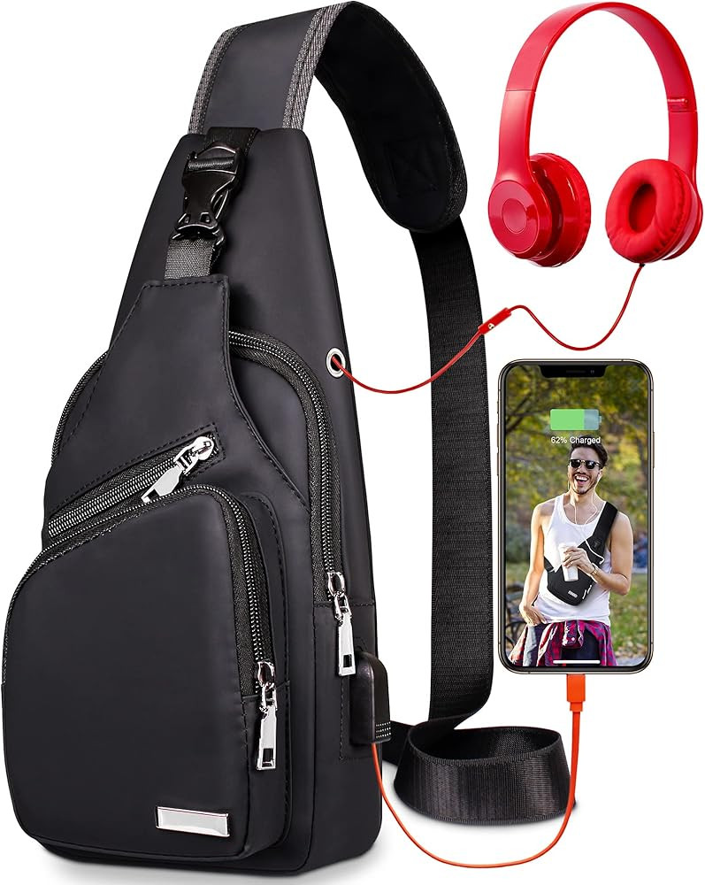 Waterproof Sling Bag Crossbody Backpack for Men Women Sling Backpack Hiking Daypack Multipurpose ... | Amazon (US)