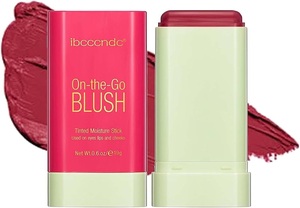 ibcccndc Multi-Use Makeup Blush Stick, Solid Moisturizer Stick, Multi-use Cream Blush for Cheeks,... | Amazon (US)