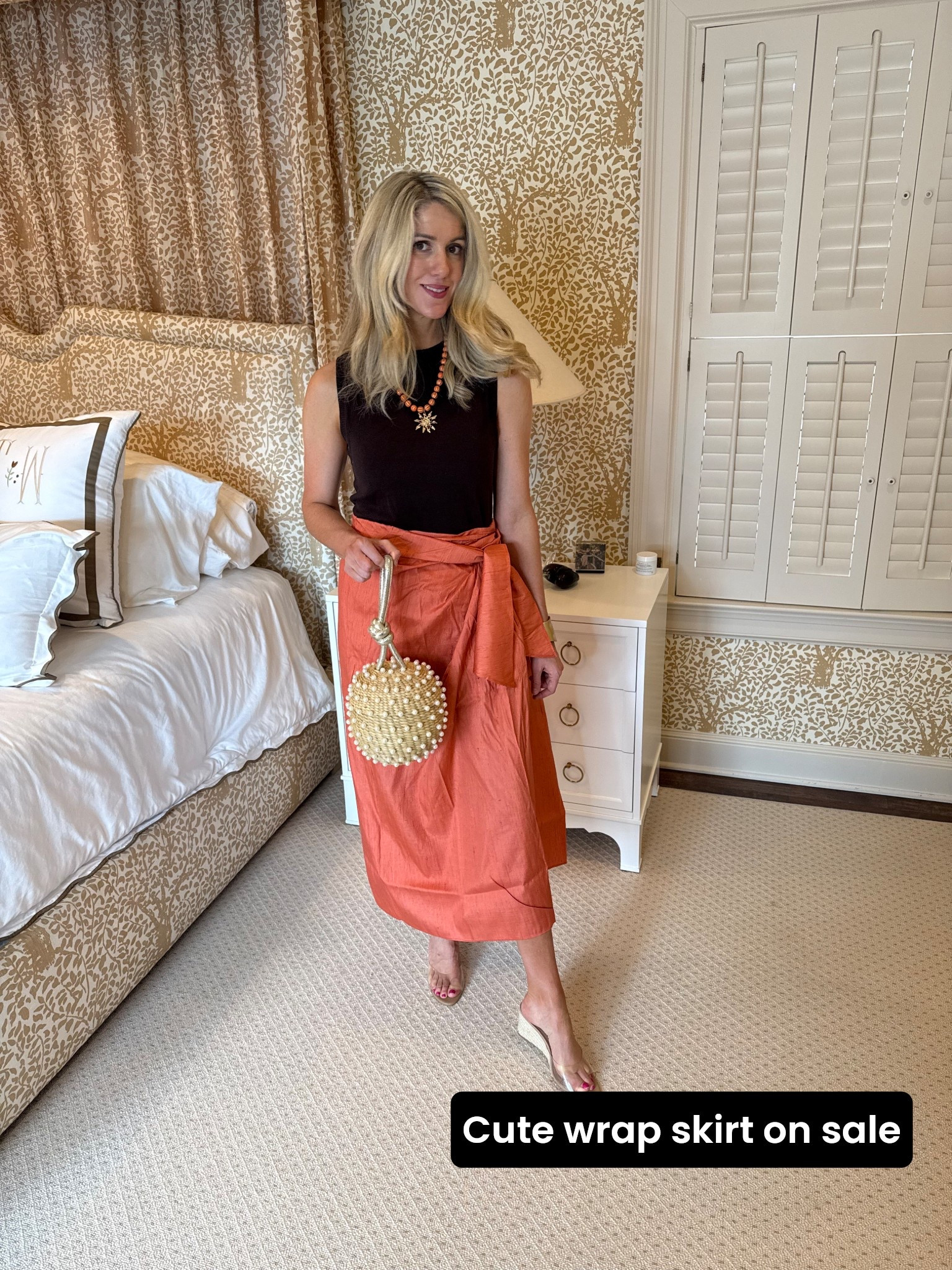 Cutest silk wrap skirt on sale 

#LTKOver40 #LTKCyberWeek #LTKmomlife