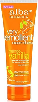 ALBA BOTANICA Cream Shave,Mango Vanilla, 8 OZ (Pack of 2) | Amazon (US)