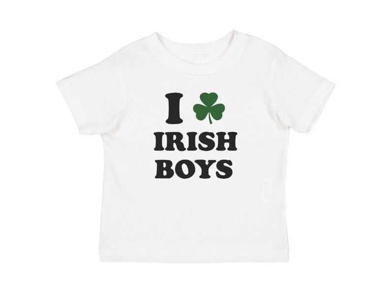 I Love Irish Boys Baby Tee, Y2K St. Paddy Baby Tee, St. Patrick's Day T-shirt, Shamrock Baby Tee,... | Etsy (US)