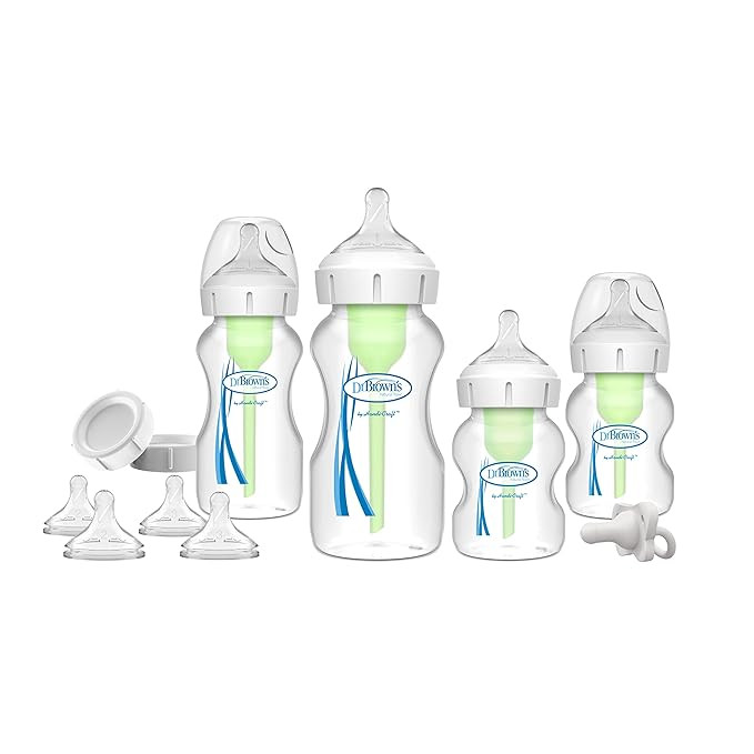 Dr. Brown's Natural Flow® Anti-Colic Options+™ Wide-Neck Bottle Essentials Gift Set with Breas... | Amazon (US)