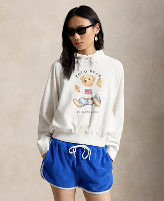 Women's Drawstring Hood Raglan Sleeve Sweatshirt | Macy's