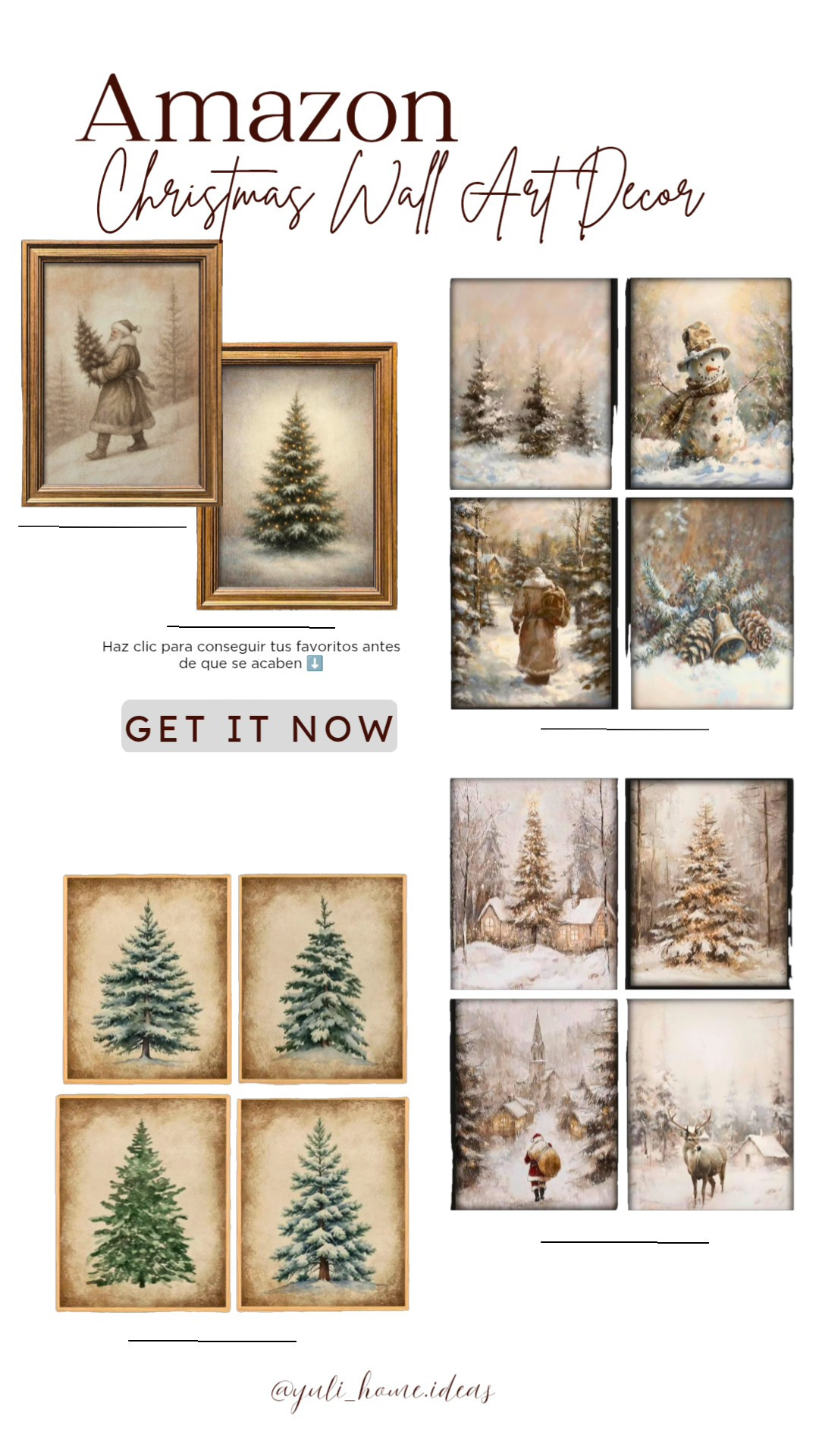 🎄✨ Christmas Wall Art que transforma tu hogar en segundos ✨🎄Decorar las paredes es la forma más fácil de traer el espíritu navideño a casa 🏠🎅. Este Amazon Christmas Wall Art es perfecto para darle un toque festivo y acogedor a tu sala, comedor o entrada sin gastar mucho. 🎁✨📌 Encuéntralo en mi LTK.it✨ Dale ese toque mágico y cálido a tus paredes esta Navidad 🎄💫#AmazonChristmas #ChristmasWallArt #HolidayDecor #ChristmasDecor #ChristmasInspo #AmazonFinds #LTKHoliday #LTKHome #LTKSeasonal #LTKChristmas #NavidadEnCasa #DecoracionNavideña 

#LTKSeasonal #LTKU #LTKHome