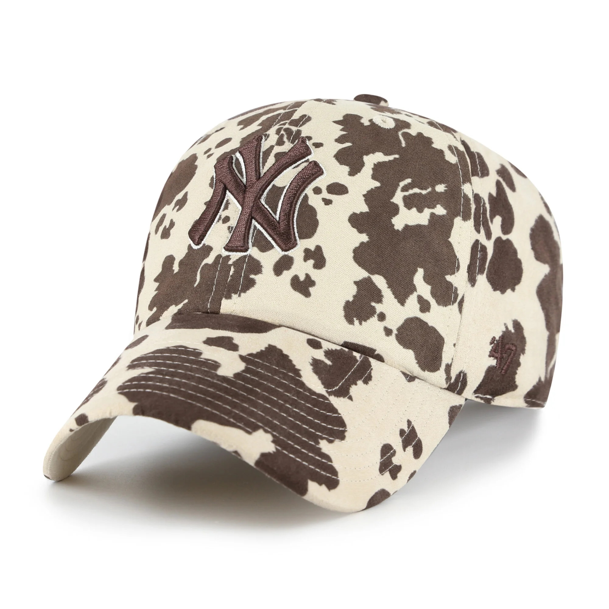 Women's '47 Natural/Brown New York Yankees Bessie Clean Up Adjustable Hat | Walmart (US)