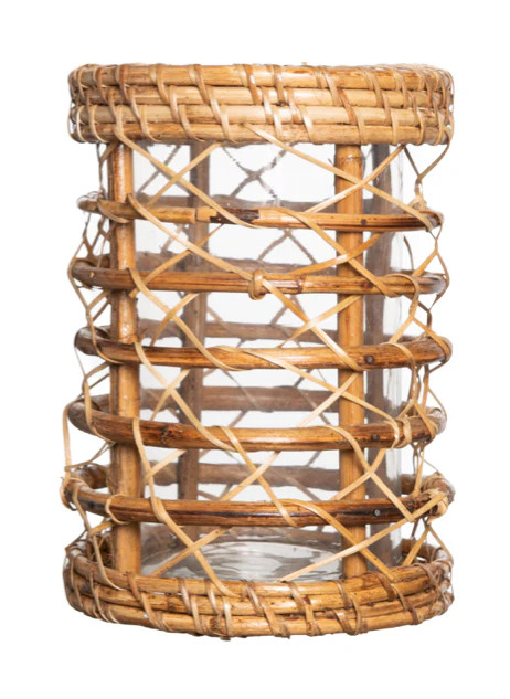 Gloss Circle Wicker Hurricane | The Enchanted Home