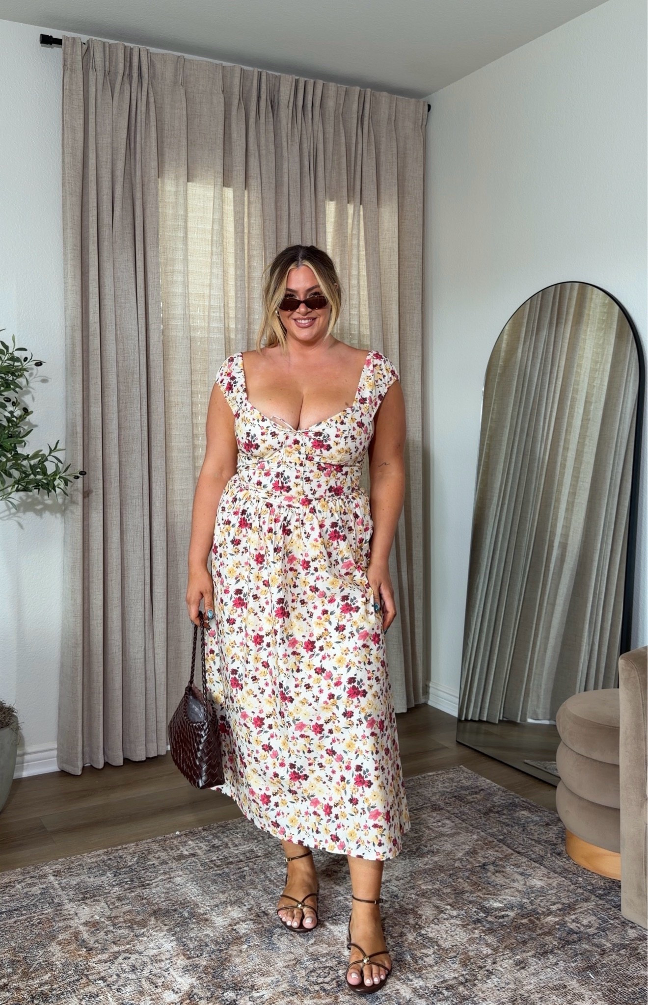 wearing a size L tall in this bra less summer dress 💛

#LTKootd #LTKMidsize #LTKTall