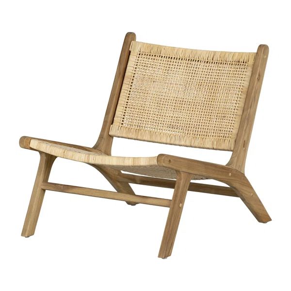 AgaveRattan And Teak Wood Lounge Chair | Wayfair North America