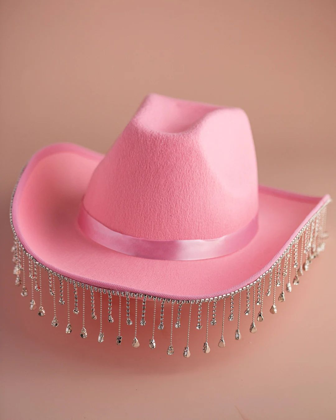 Bride Hat, Bridal Shower Hat, Cowboy Wedding, Concert RBD Hat With Diamond Fringe KJ Inspired Cow... | Etsy (US)