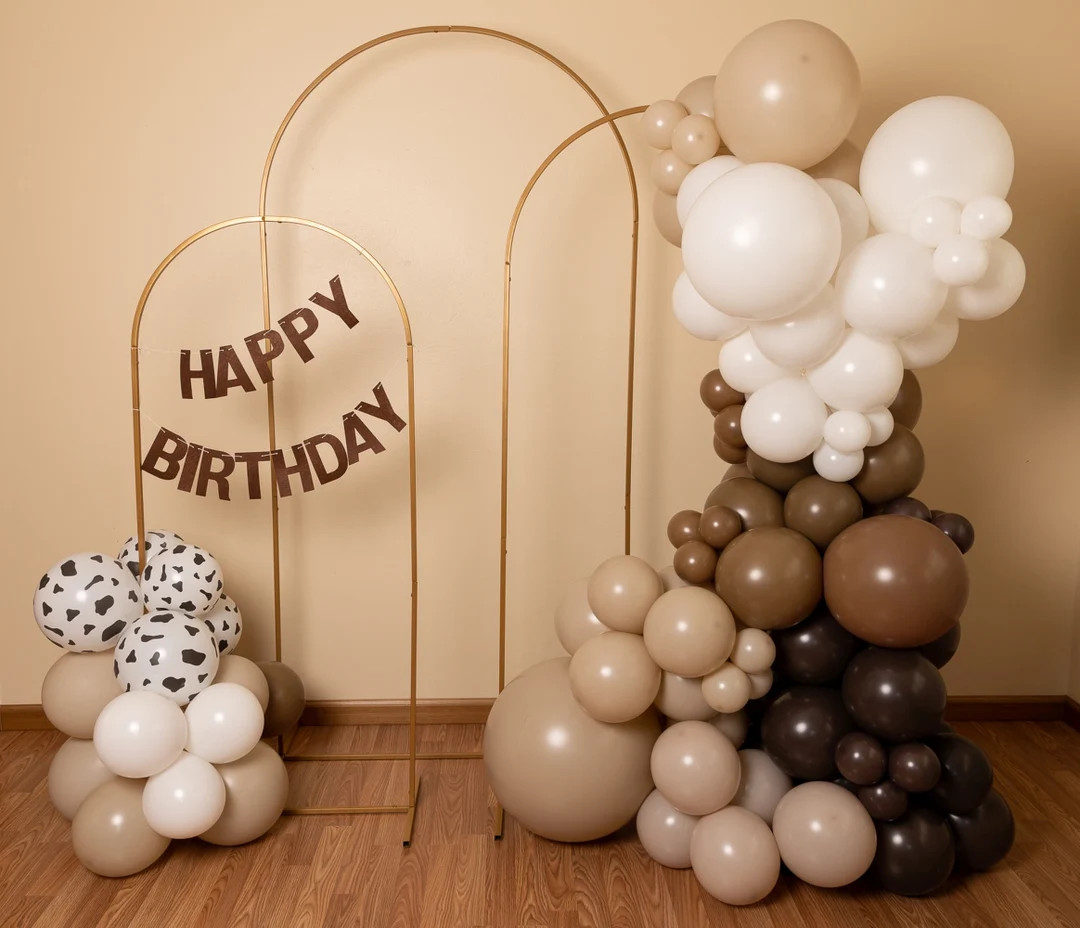 First Rodeo THICK Balloon Garland Kit With Dark Brown Tan - Etsy Canada | Etsy (CAD)