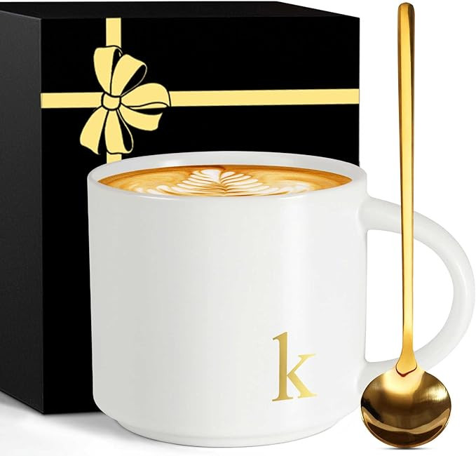 Monogrammed Ceramic Large Coffee Mug Tea Cup Mother Day Best Mama Mom Ever from Daughter Son Chri... | Amazon (US)