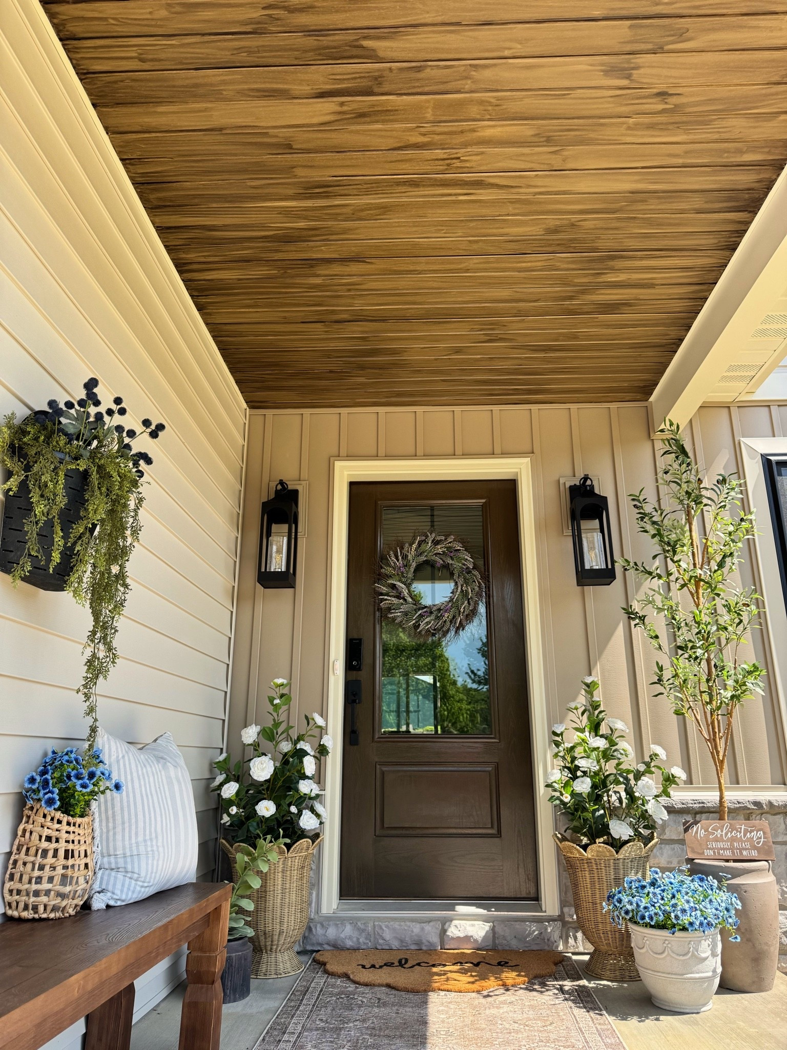 Spring Front porch #fauxwood

#LTKMothersDay #LTKSeasonal