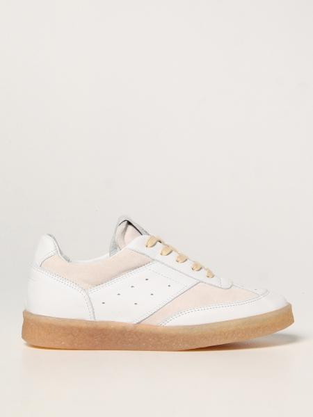 Mm6 Maison Margiela sneakers in leather and suede | Giglio.com - Global Italian fashion boutique