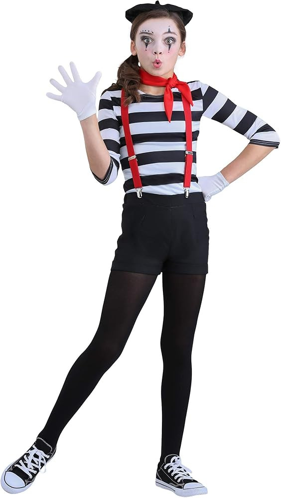 Girl's Mime Costume | Amazon (US)