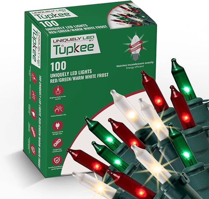 Christmas Uniquely LED Twinkle Lights – Matches Incandescent Exactly - 16 of 100 Lights Twinkli... | Amazon (US)