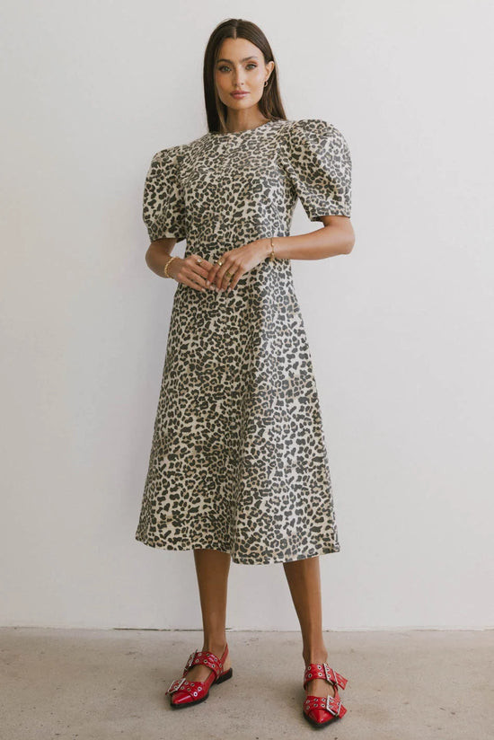 Campbell Denim Dress in Leopard | Böhme US