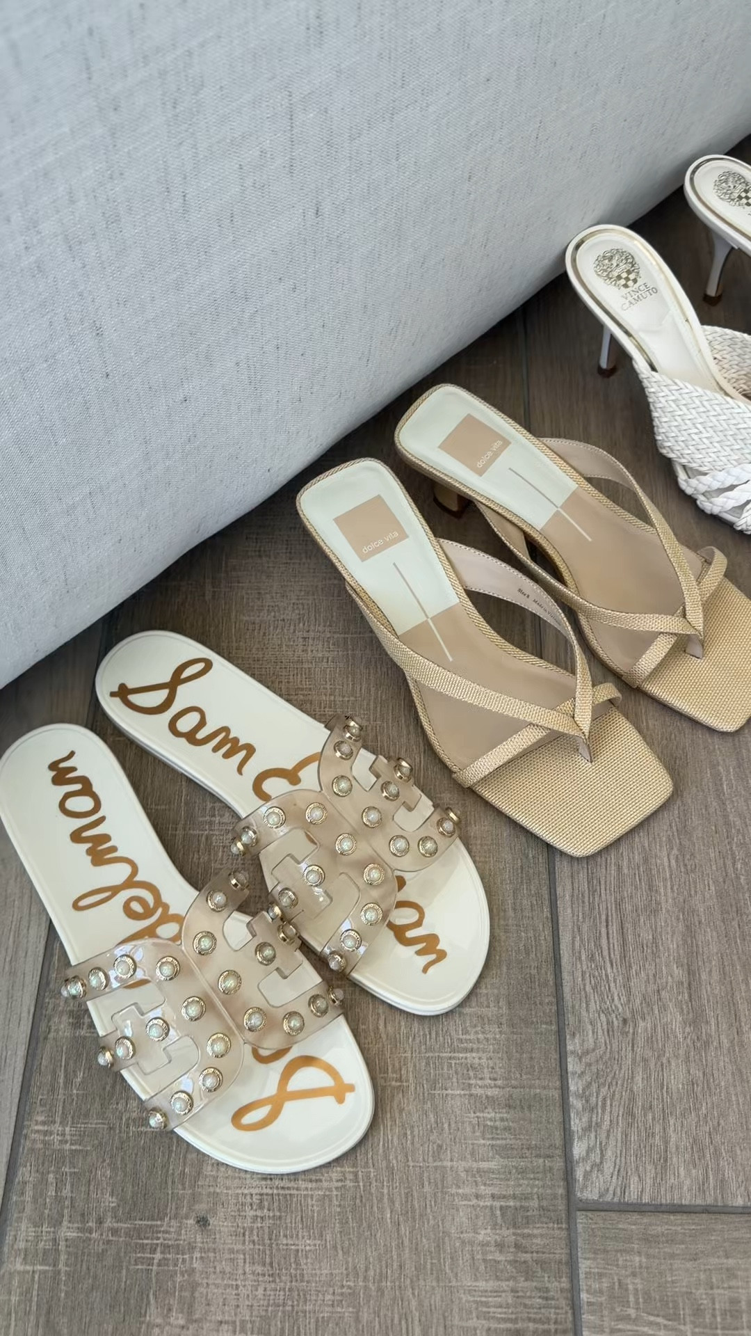 Neutral sandals and kitten heels for spring 🤍 
New sandals I’m loving that are mom approved! 
@nordstrom 
@dolcevita 


#LTKSeasonal #LTKOver40 #LTKU