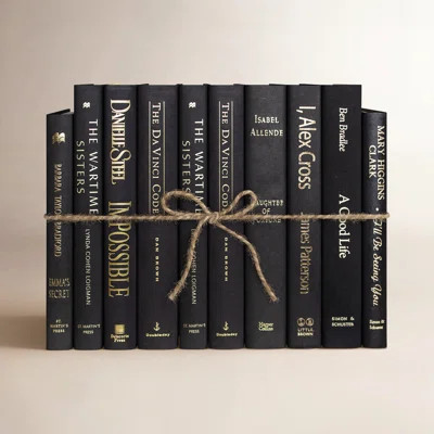 Modern Onyx & Gold Serefina Book Set | Wayfair North America