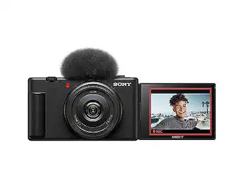 Sony - ZV-1F Vlog Camera for Content Creators and Vloggers - Black | Best Buy U.S.