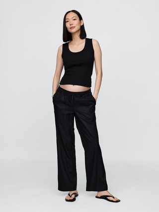 Maternity Easy Wide-Leg Pants | Gap (CA)