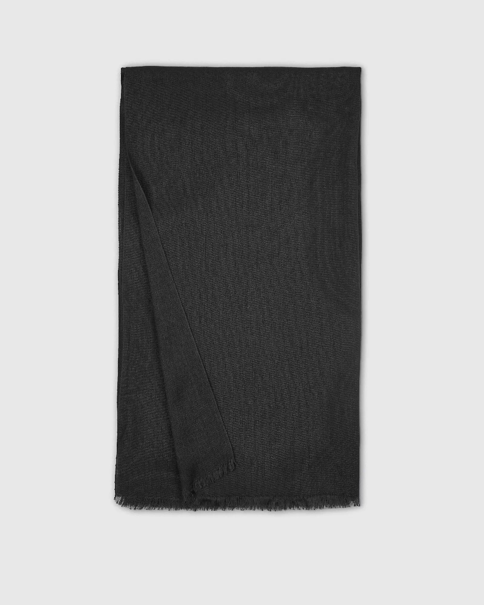 Featherweight Cashmere Silk Frayed Edge Scarf | Quince