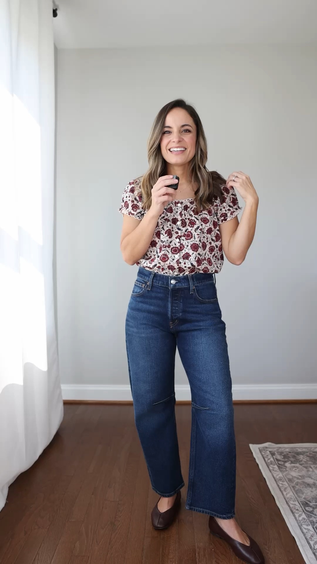 Two great pairs of jeans from @Madewell I would check out while they’re on sale (plus some really great tops and accessories on sale as well). 

Take 20% off your order with code LTK20 through 8/17

Darted Barrel Jeans: petite 24 in midnight stone wash 
Wide Leg Jeans: petite 25 in sunnyside wash
Floral Chateau Top: xxs in vanilla 
Brown Lace Trim Top: xxs in dark chicory
Denim Boxy Cop Top: xxs 
‘90s Envelope Tee: xxs in horizontal mini stripe 
Great Glove Flat: tts in rich burgundy 
Maren Bucket Bag in rich burgundy 

#madewellpartner #ad #madewell

#LTKxMadewell