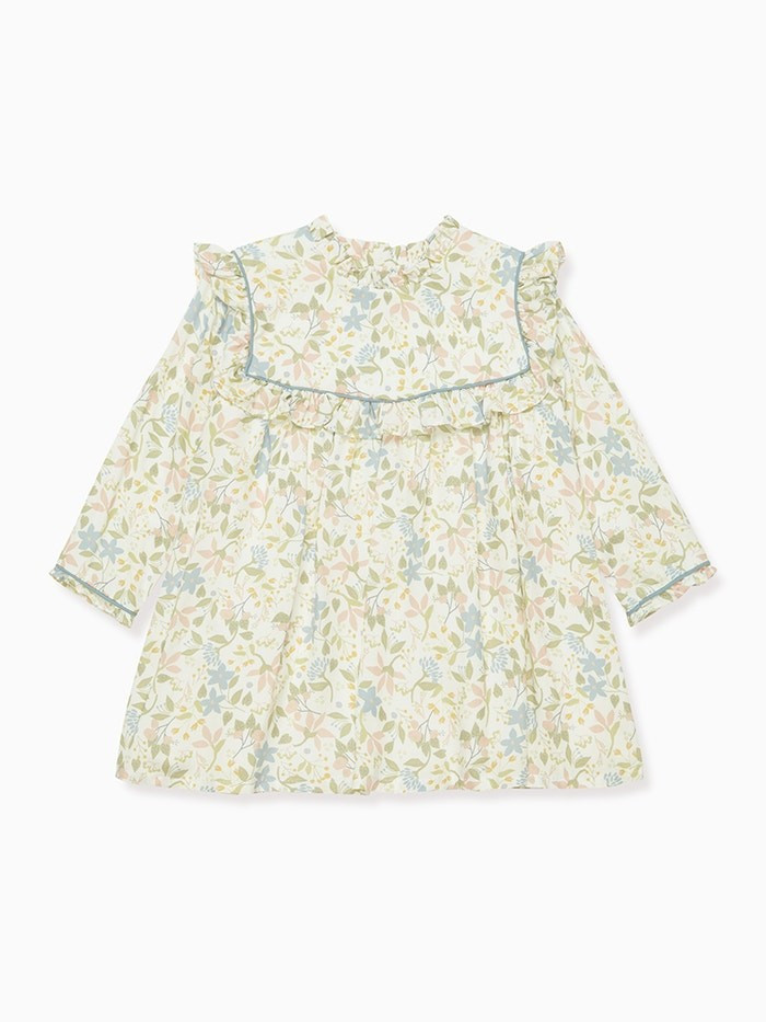Green Multi Colta Girl Dress | La Coqueta