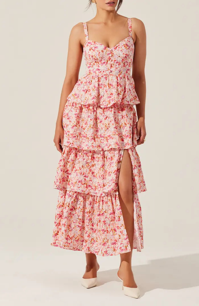 ASTR the Label Midsummer Floral Print Tiered Ruffle Dress | Nordstrom | Nordstrom