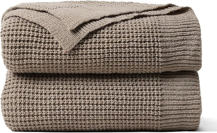 Waffle Knit Throw Blanket, Ultra Soft Lightweight & Breathable All-Season Blankets for Queen/King... | Amazon (CA)