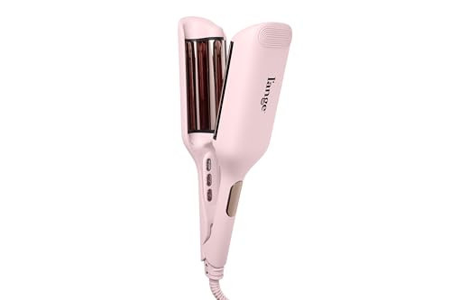 L'ANGE Hair SculptWaver Titanium Deep Wave Crimper | Modern Crimper for Easy, Uniform Waves & Sculpted Texture | Negative Ion Technology for Frizz-Free Shine & Smooth Hair (Blush - Large) | Amazon (US)