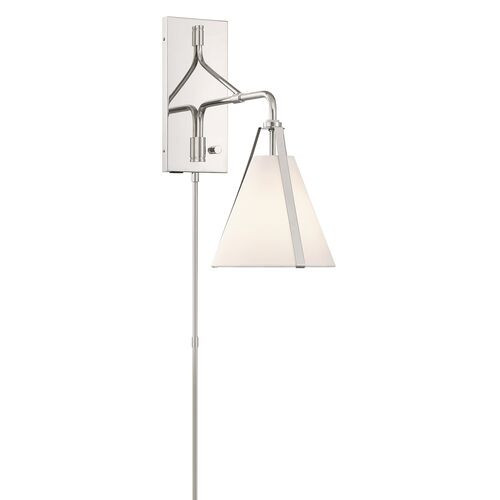 Fulton 1-Light Task Wall Sconce - Crystorama - Silver | Wall Fixtures, Wall Lamps - Decorative, Aesthetic | One Kings Lane