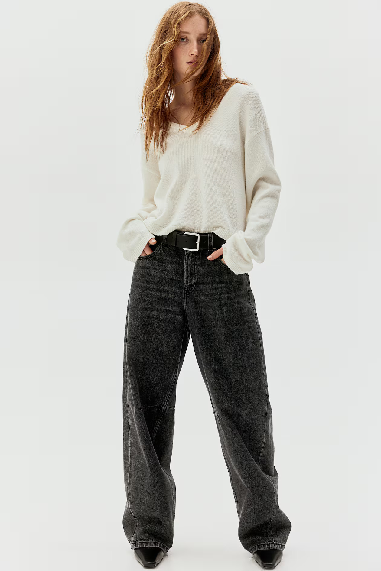 Fine-Knit V-Neck Sweater | H&M (US + CA)