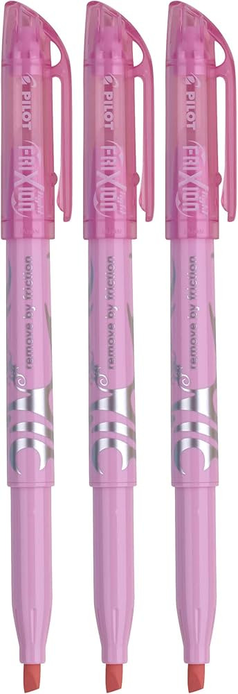 Pilot FriXion Pastel Erasable Highlighter, Chisel Tip, Pink Ink, 3 Count | Amazon (US)