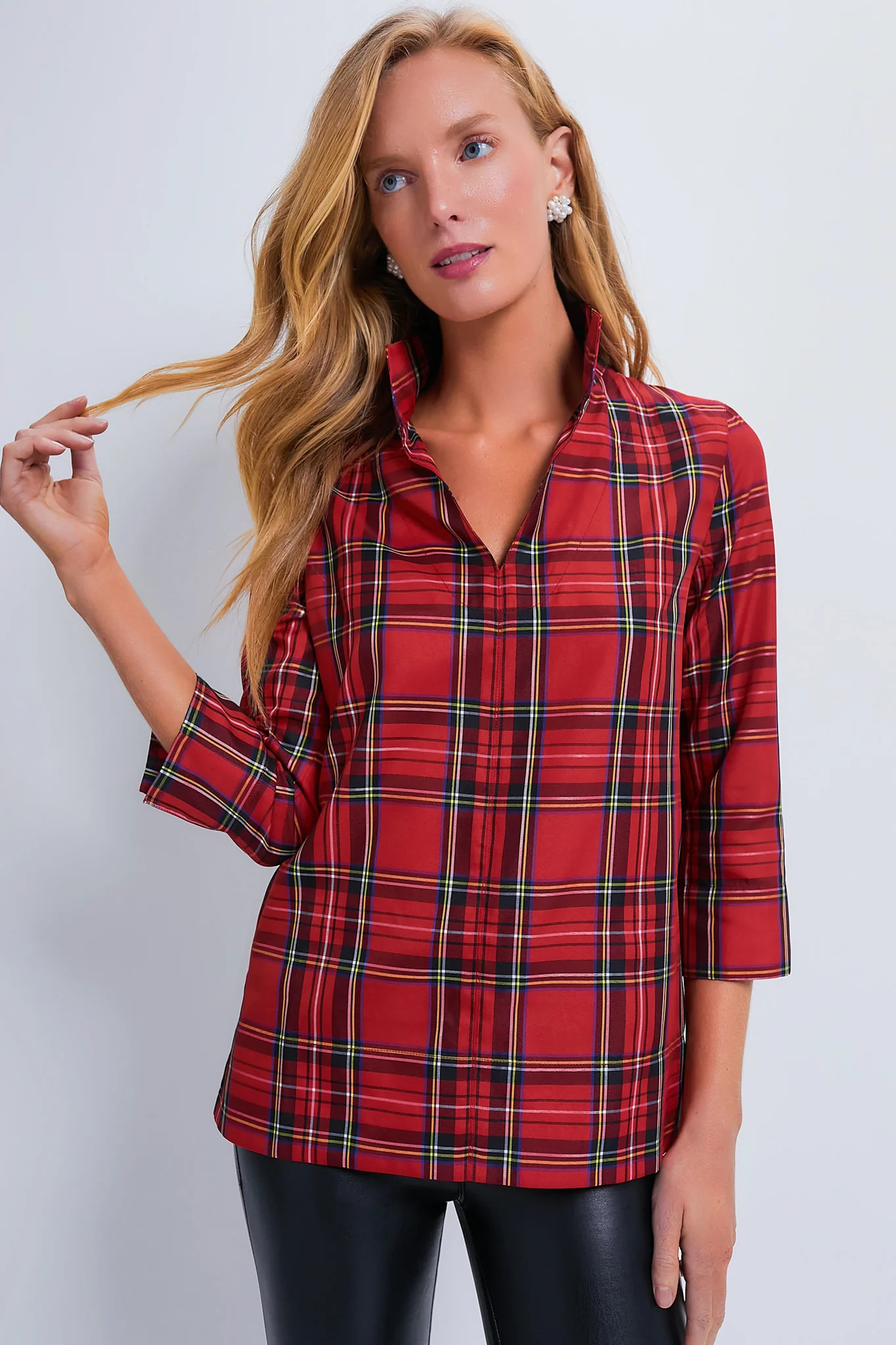 Royal Stewart Tartan Margot Top | Tuckernuck (US)