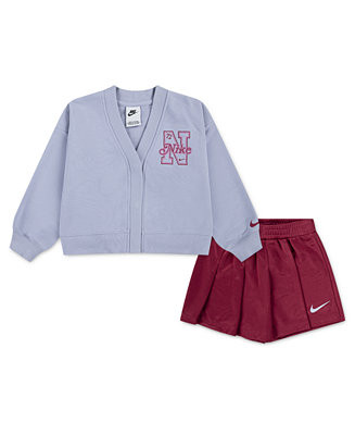 Nike Toddler Girls 2-Piece Varsity Prep Cardigan and Skort Set - Macy's | Macy's