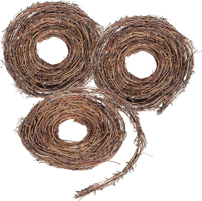 3 PCS Grapevine Garland - DIY Crafts Natural Grapevine Twig Vines, 15 Feet Vines Garland Wreaths ... | Amazon (US)