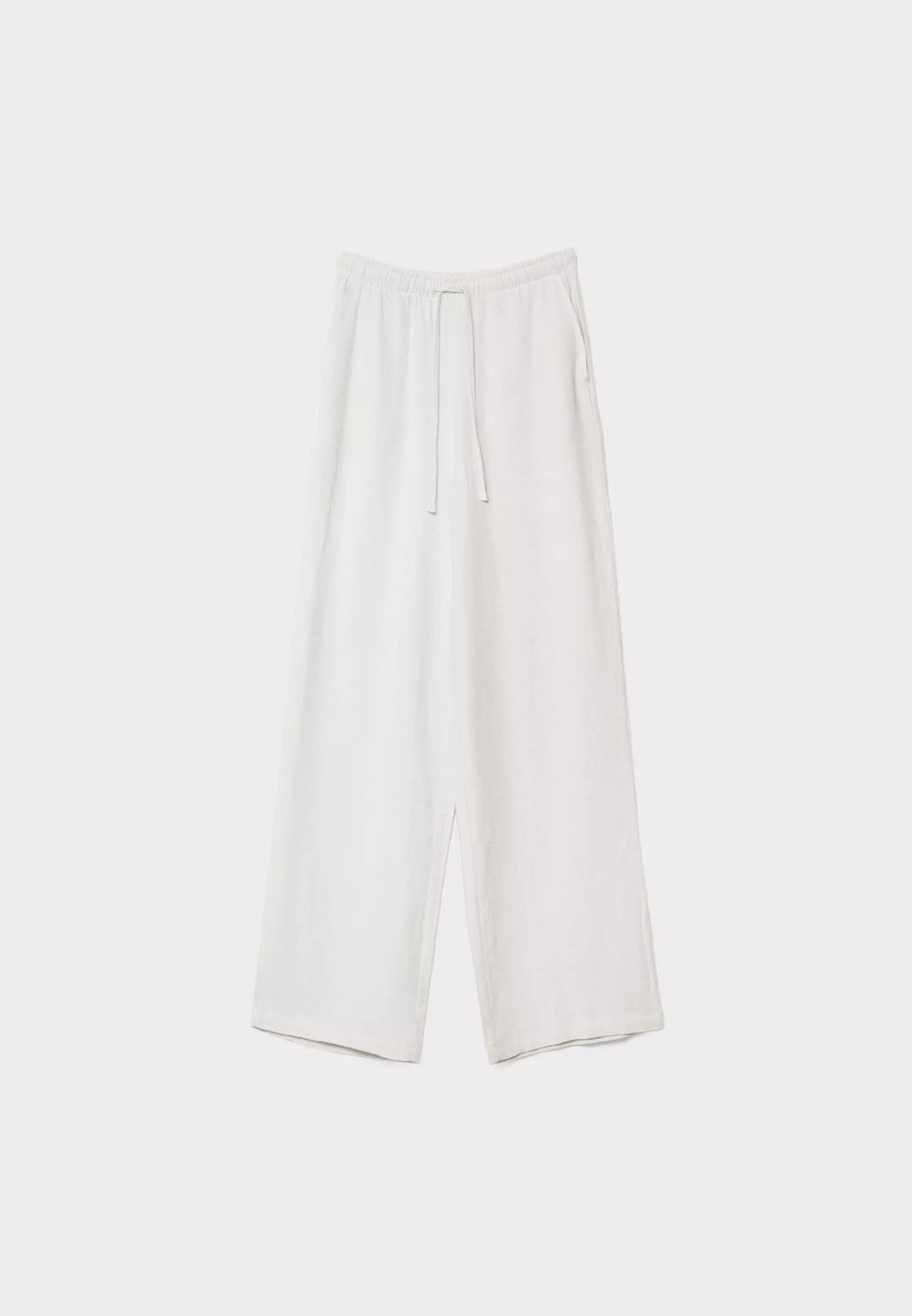 Flowing linen blend trousers | Stradivarius (UK)