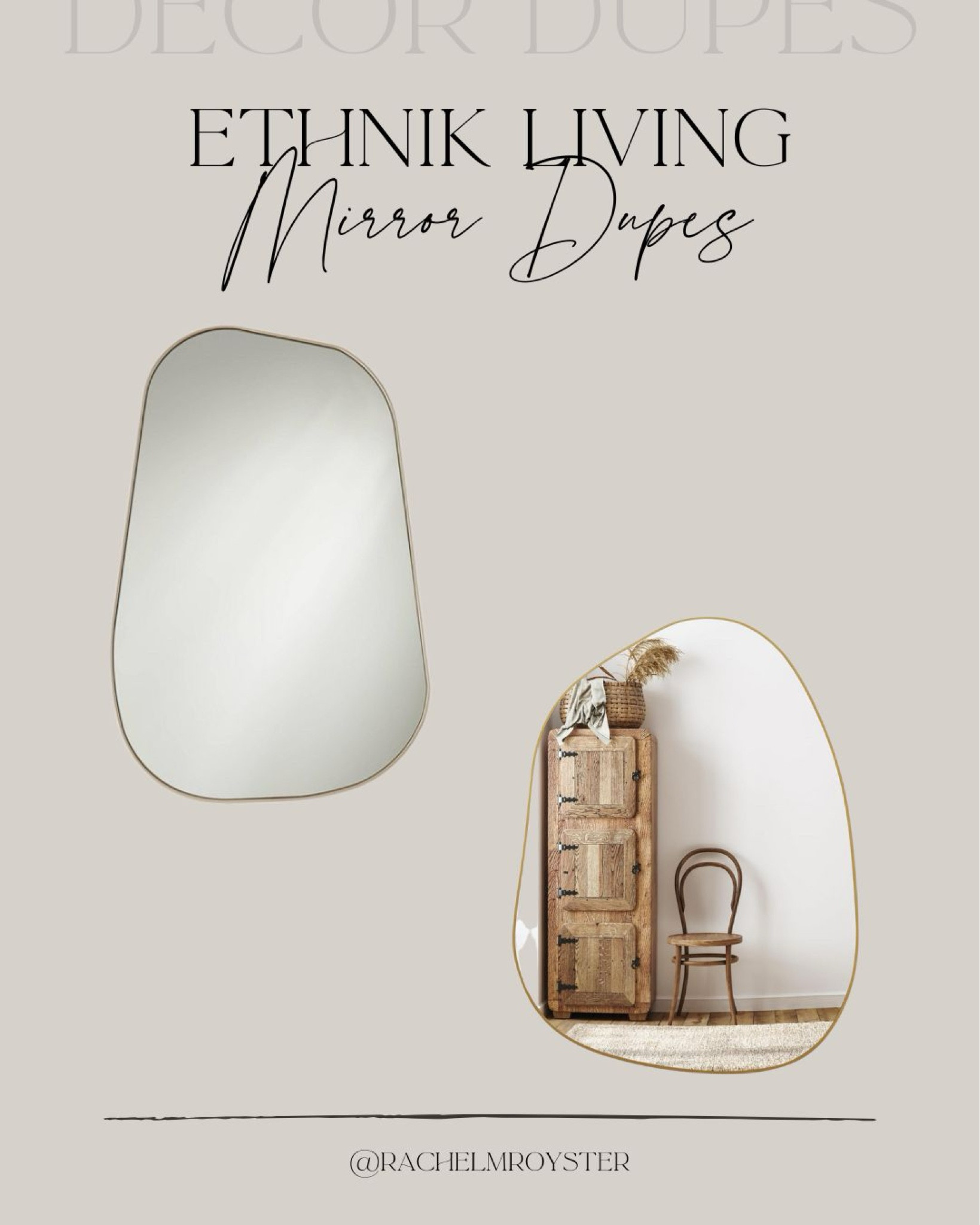 Organik Mirror Dupes 🙌🏻

Home decor, organic, modern, decor finds, decor dupes, mirror, vanity mirror, neutral home

#LTKSaleAlert #LTKHome #LTKFindsUnder100