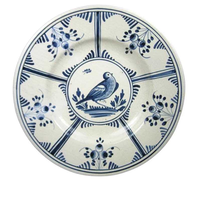 Vintage Ceramic Blue Bird Plate Floral Design 12 Inches Diameter Wall Decor | Etsy (Global)