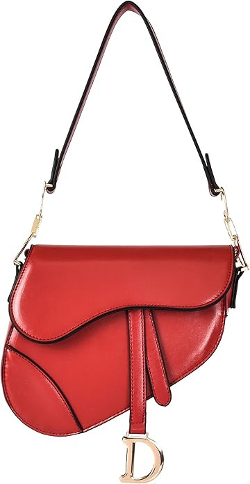 Saddle Bag Vintage Crossbody Bags for Women Satchel Handbags PU leather | Amazon (US)