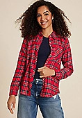 Cabin Plaid Classic Button Down Shirt | Maurices