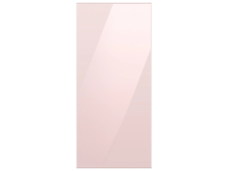 Bespoke 4-Door Flex™ Refrigerator Panel in Pink Glass - Top Panel | Samsung