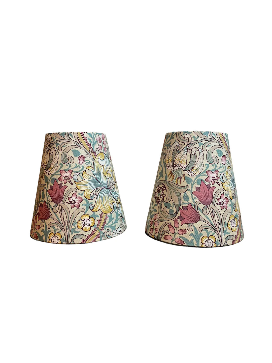 William Morris Golden Lily Dusk Fabric Sconce Chandelier - Etsy | Etsy (US)