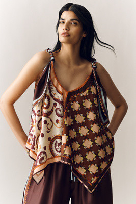 ALÉMAIS Wilson Silk Scarf Top | Anthropologie (US)