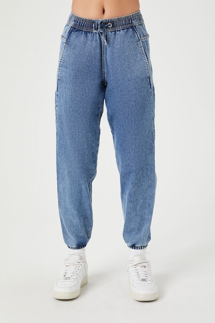 Denim Drawstring Joggers | Forever 21 (US)