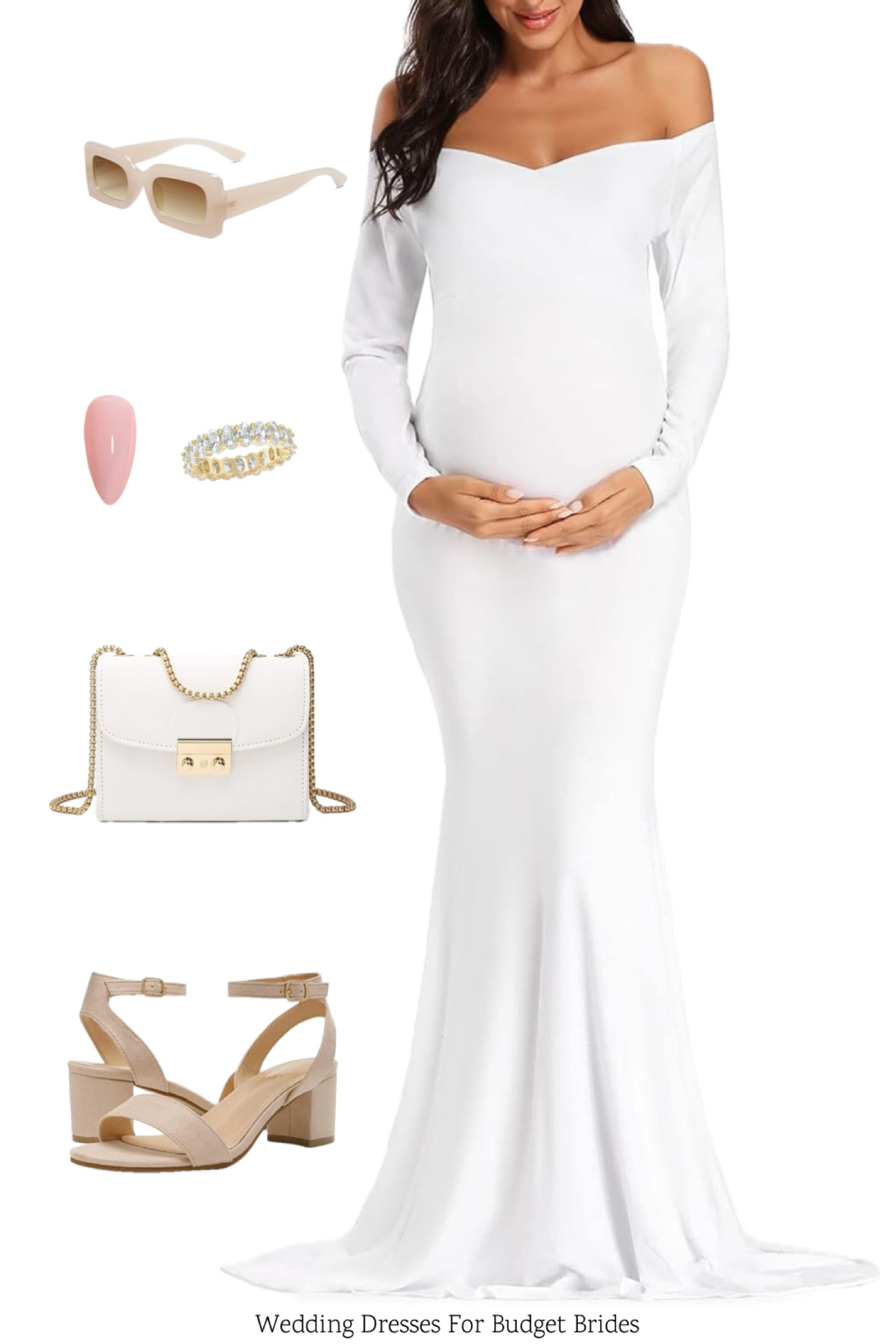 Affordable outfit idea on Amazon for the pregnant bride to be. 

White maternity dress. Maternity bridal shower dress. Baby shower dress. Maternity fashion. Maternity photoshoot. Maternity wedding dress. Formal maternity gown. 

#LTKParties #LTKWedding #LTKBump