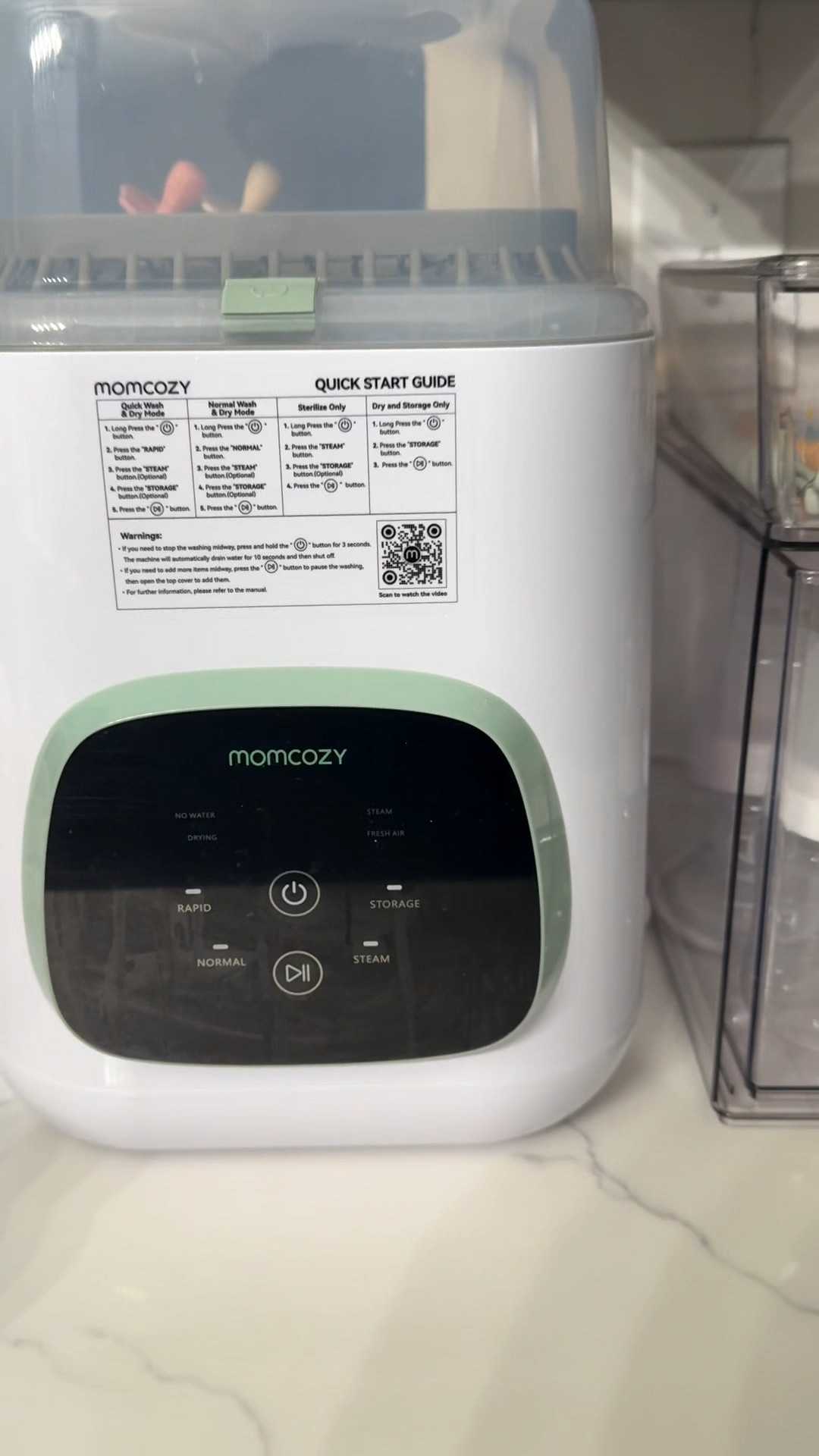 This set up makes my days so much more convenient and easy!! #momcozy #momcozybottlewasher #newmom #ftm #girlmom 

#LTKmomlife #LTKHome #LTKdayinmylife