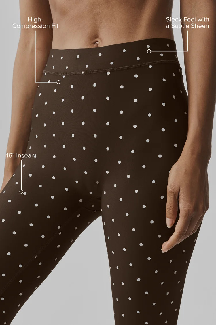 Airlift Polka Dot High-Waist Iconic 90's Capri | Alo Yoga