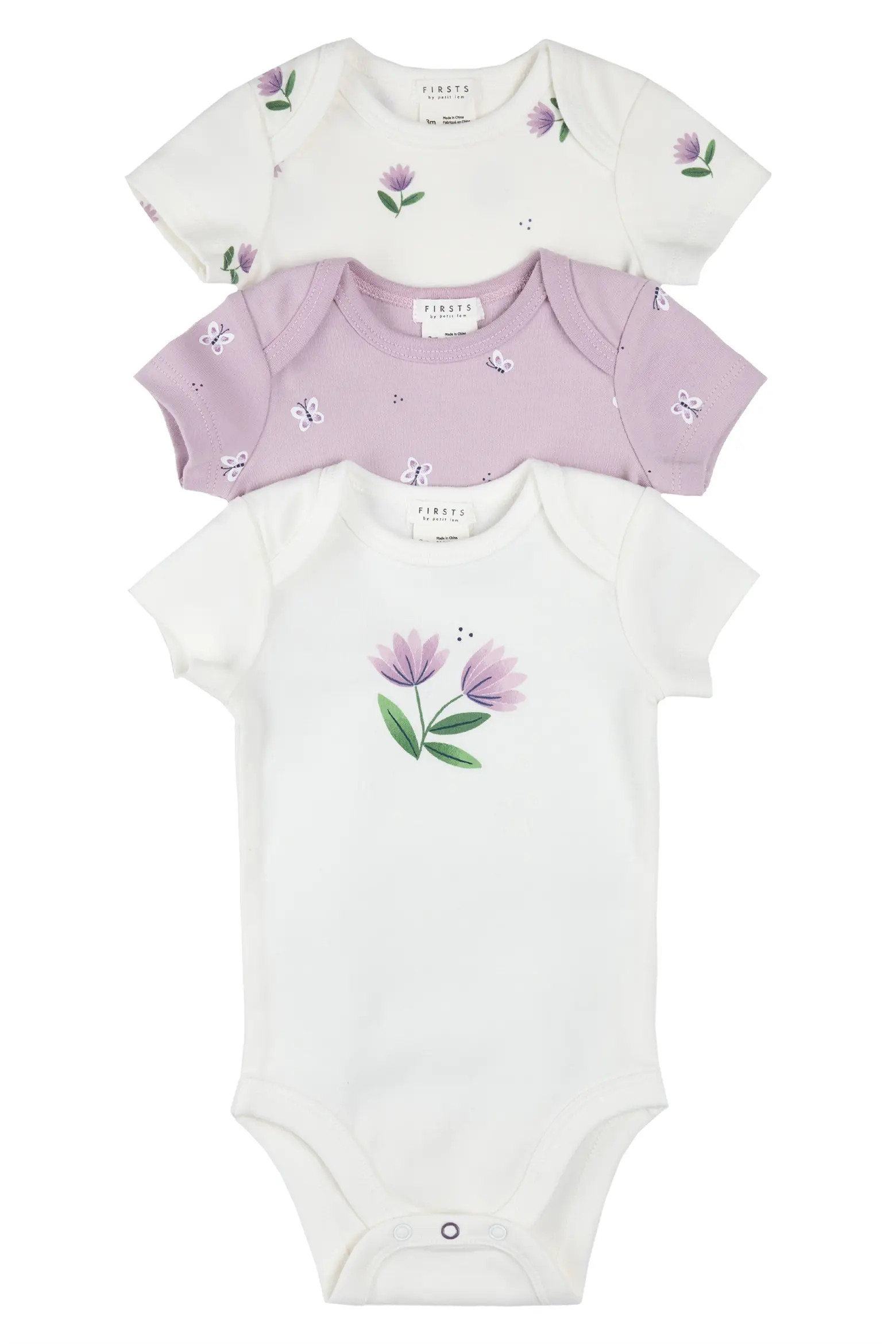 Assorted 3-Pack Stretch Organic Cotton Bodysuits (Women) | Nordstrom | Nordstrom
